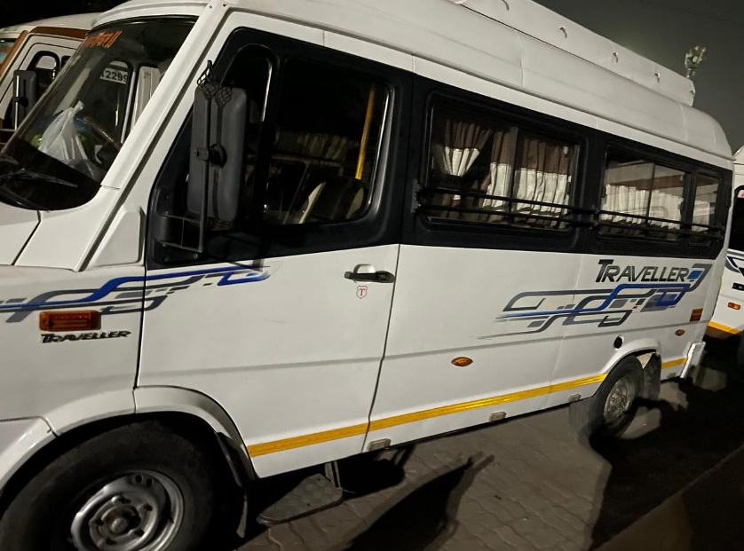 13 Seater AC Tempo Traveller Interior View