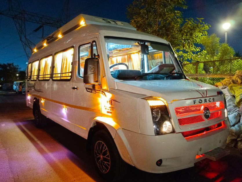 20 Seater AC Tempo Traveller Interior View