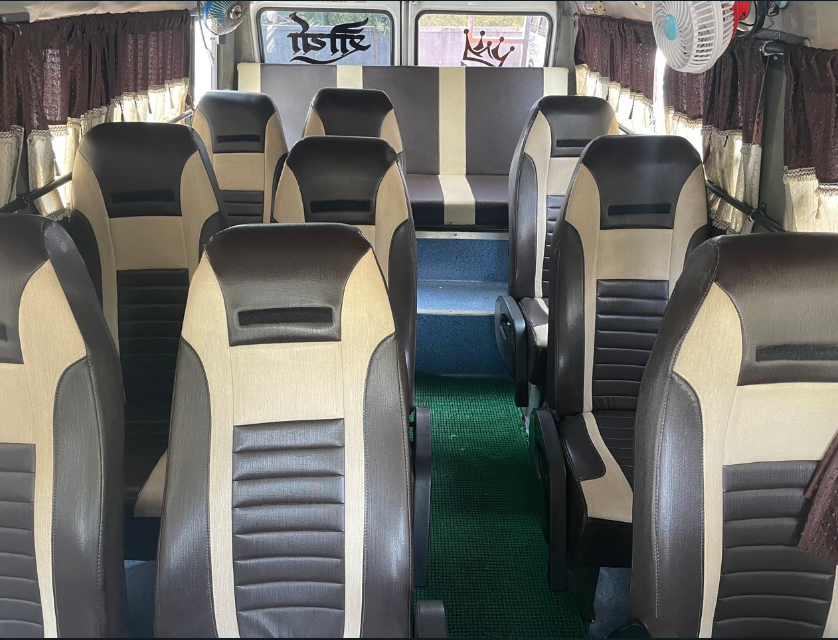 13 Seater AC Tempo Traveller Exterior View